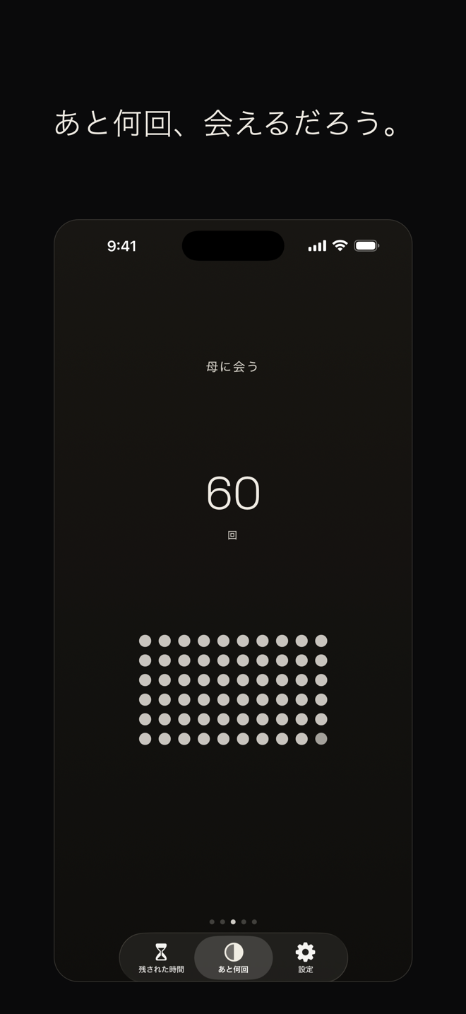 あと何回（母に会う）